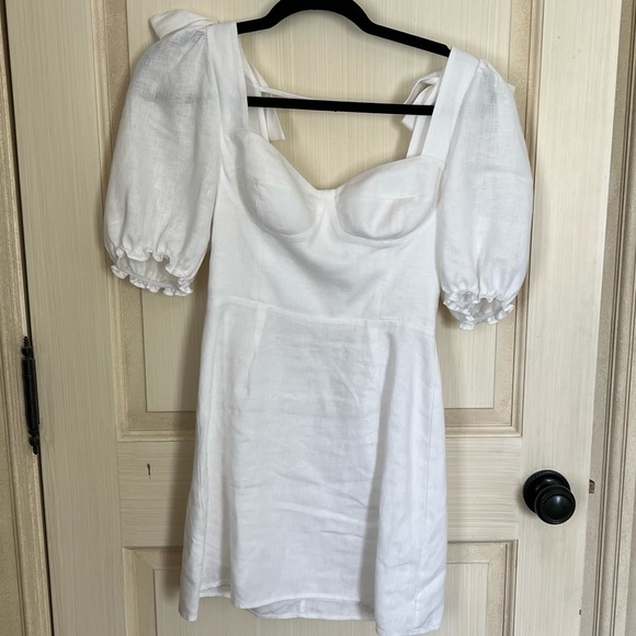 Reformation White Linen Dress - worn once - Picture 1 of 4